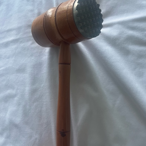 Large Vintage Wooden Meat Tenderizer MALLET 12" LONG - Picture 2 of 10